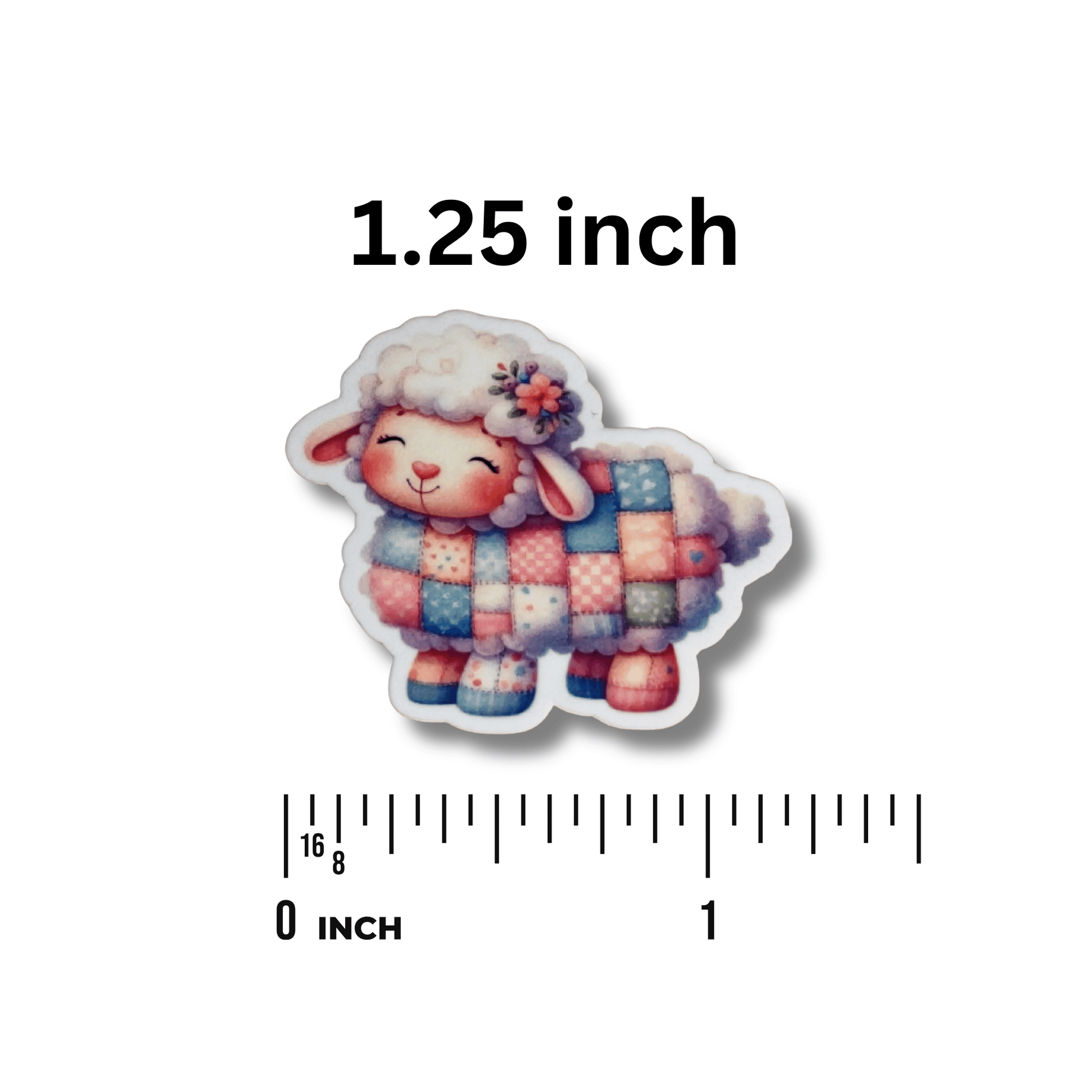 Patchwork sheep stitching magnet needle minder accessory for crafters