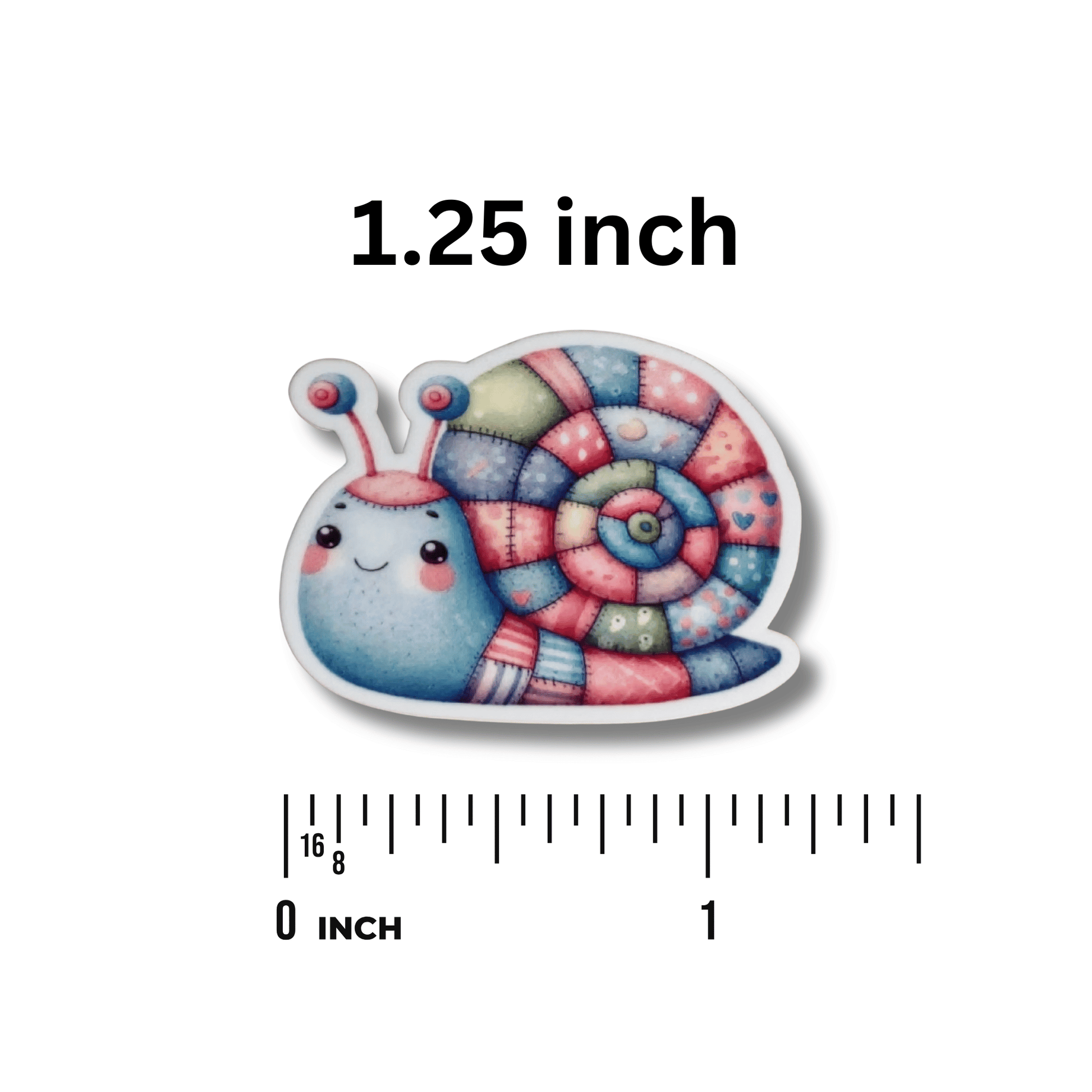 Patchwork snail stitching magnet needle minder accessory for crafters