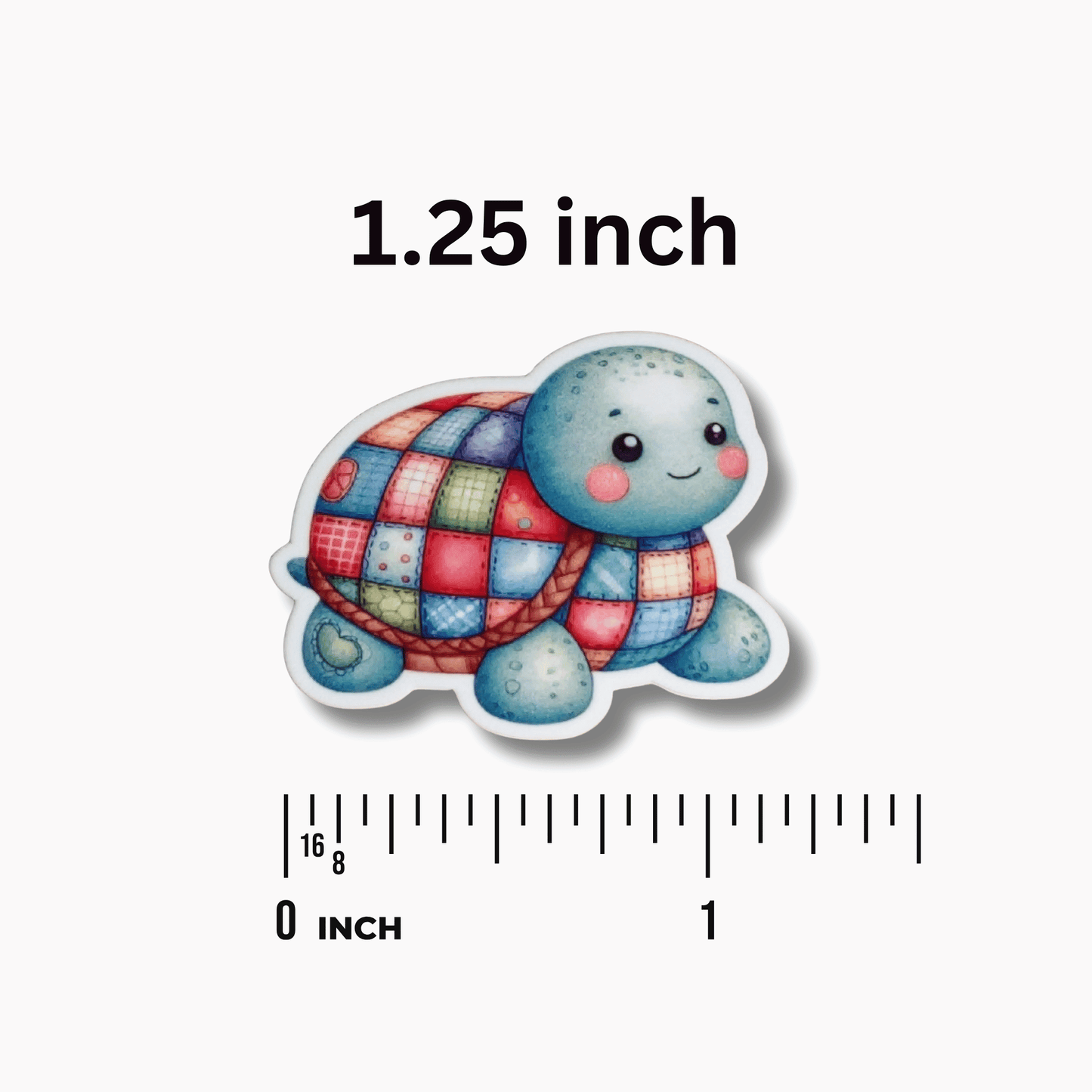 Patchwork turtle stitching magnet needle minder accessory for crafters