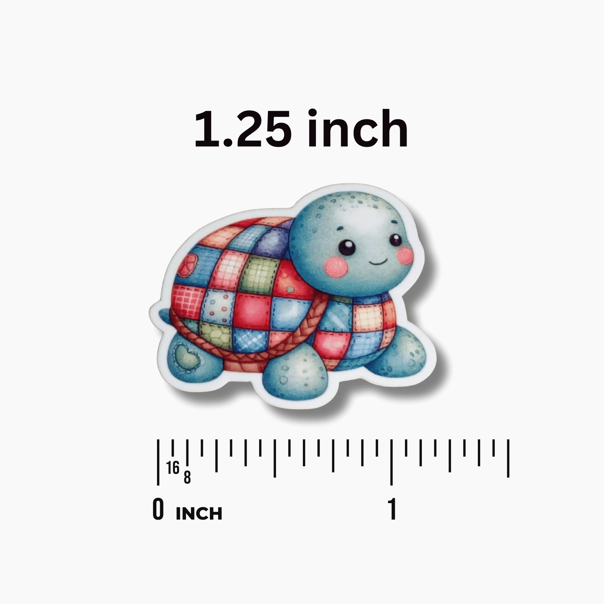 Patchwork turtle stitching magnet needle minder accessory for crafters
