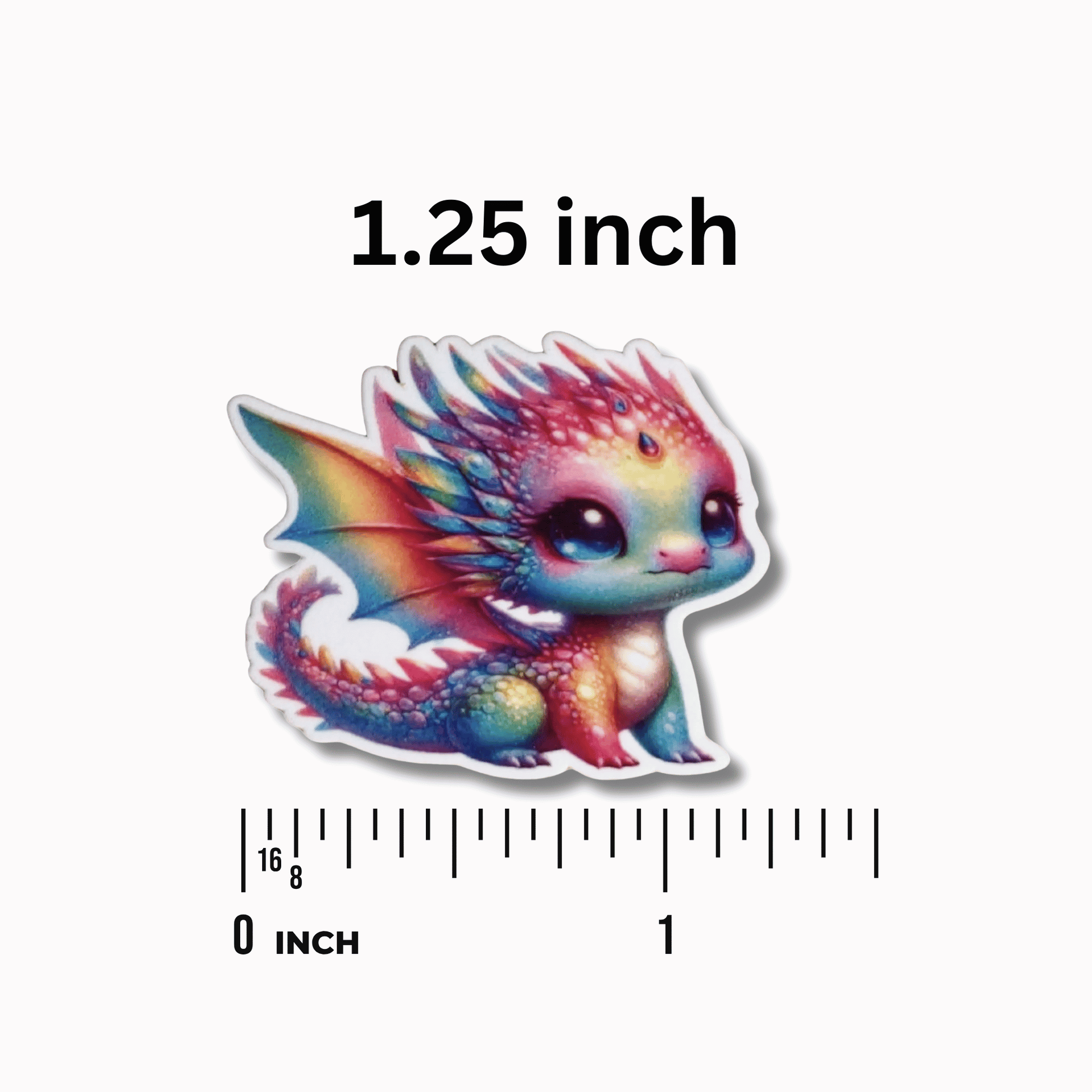 Fantasy Rainbow Dragon Magnetic Needle Minder, Cute Dragon Needle Holder for Cross Stitch and Embroidery