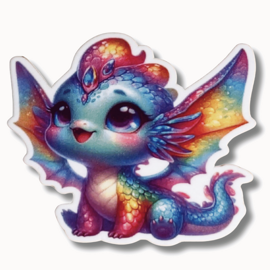 prismatic sky rainbow dragon magnetic needle minder cross stitch embroidery accessory