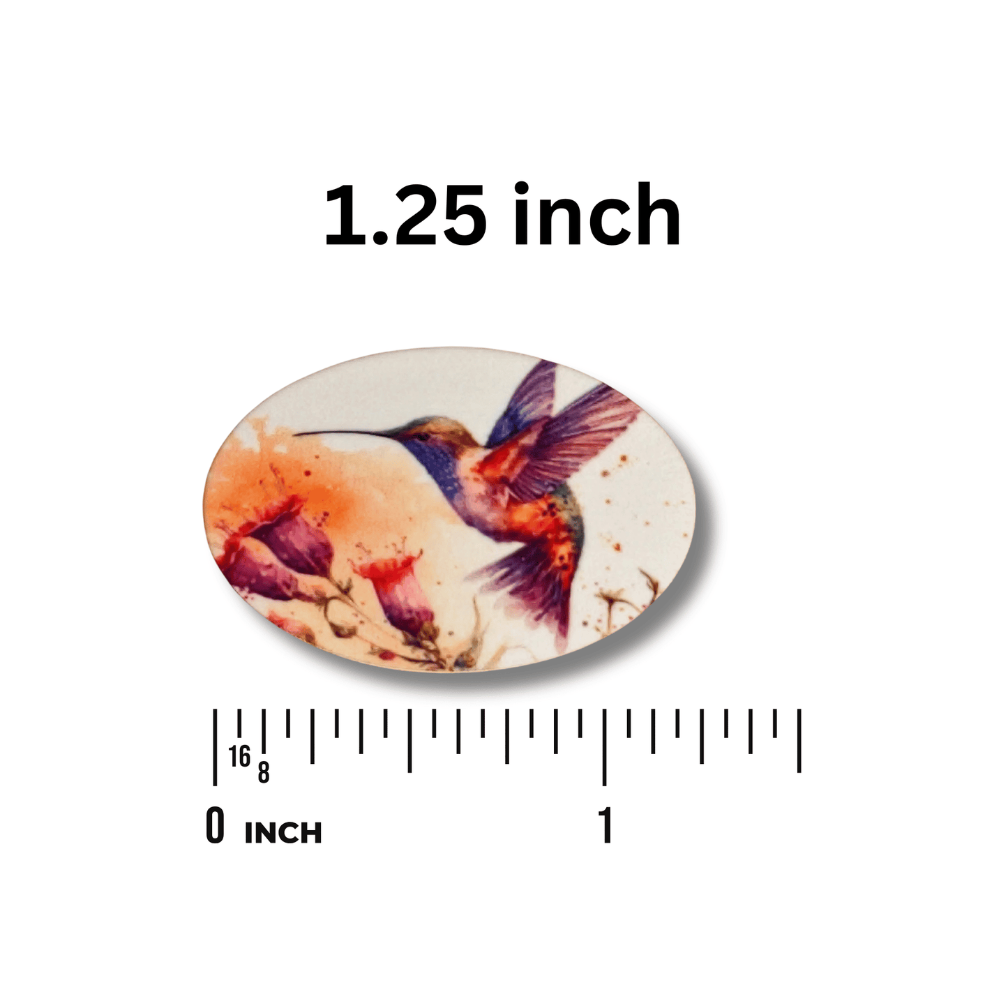 Watercolor bird magnetic needle minder for needlepoint and embroidery projects