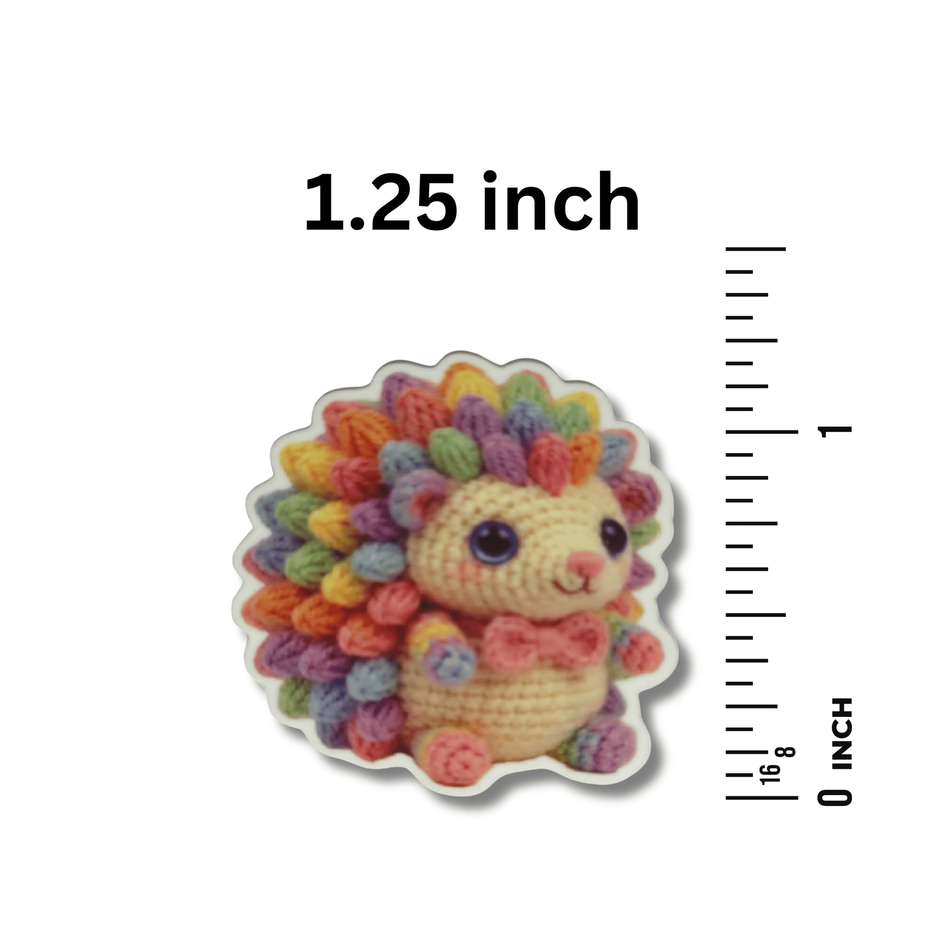 rainbow hedgehog embroidery needle minder magnetic cross stitch animal accessory