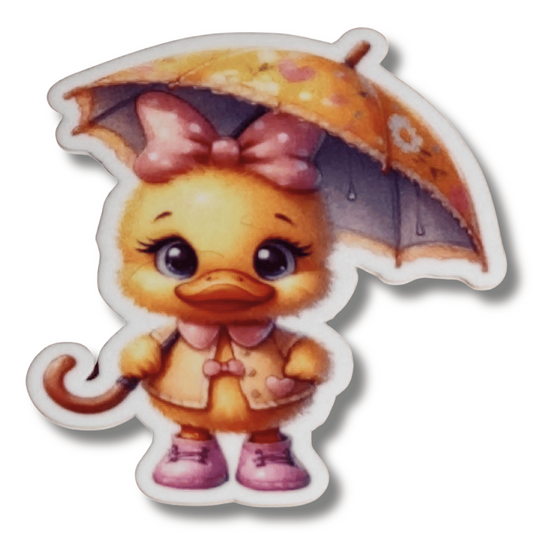 rainy day duckling magnetic needle minder umbrella cross stitch embroidery duck needle minder