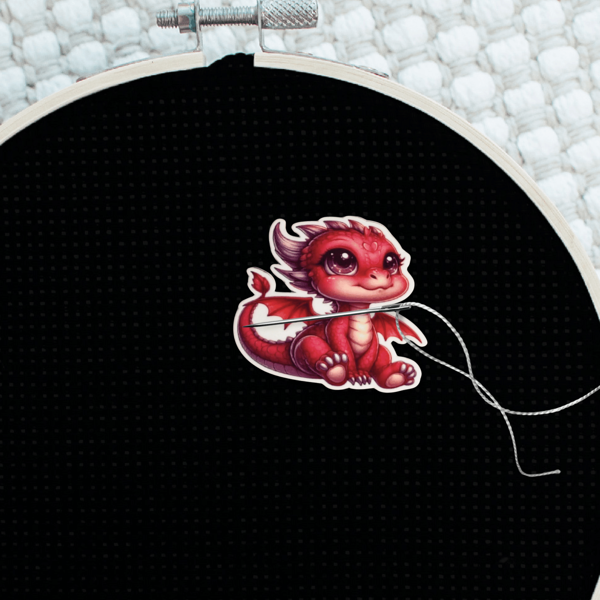 dragon magnetic needle minder embroidery cross stitch tool