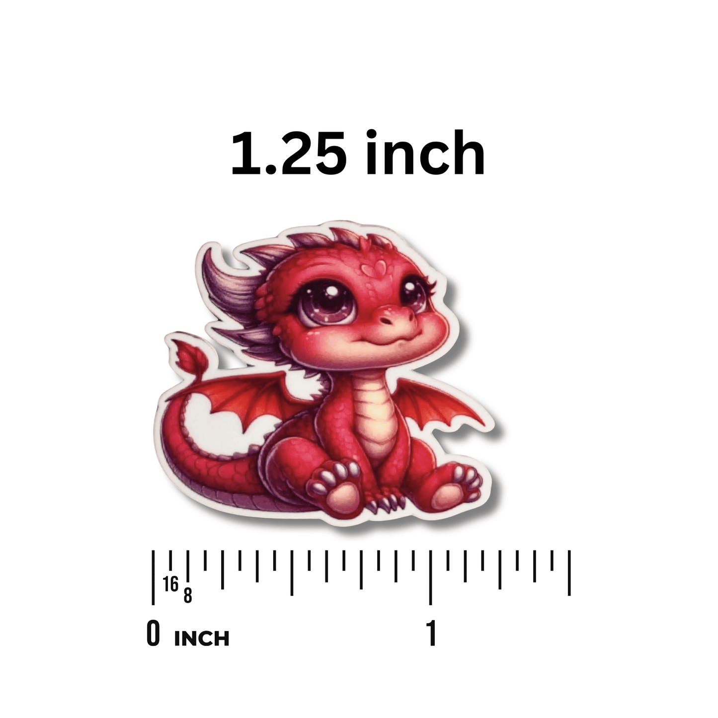 fantasy dragon needle minder red dragon stitching accessory