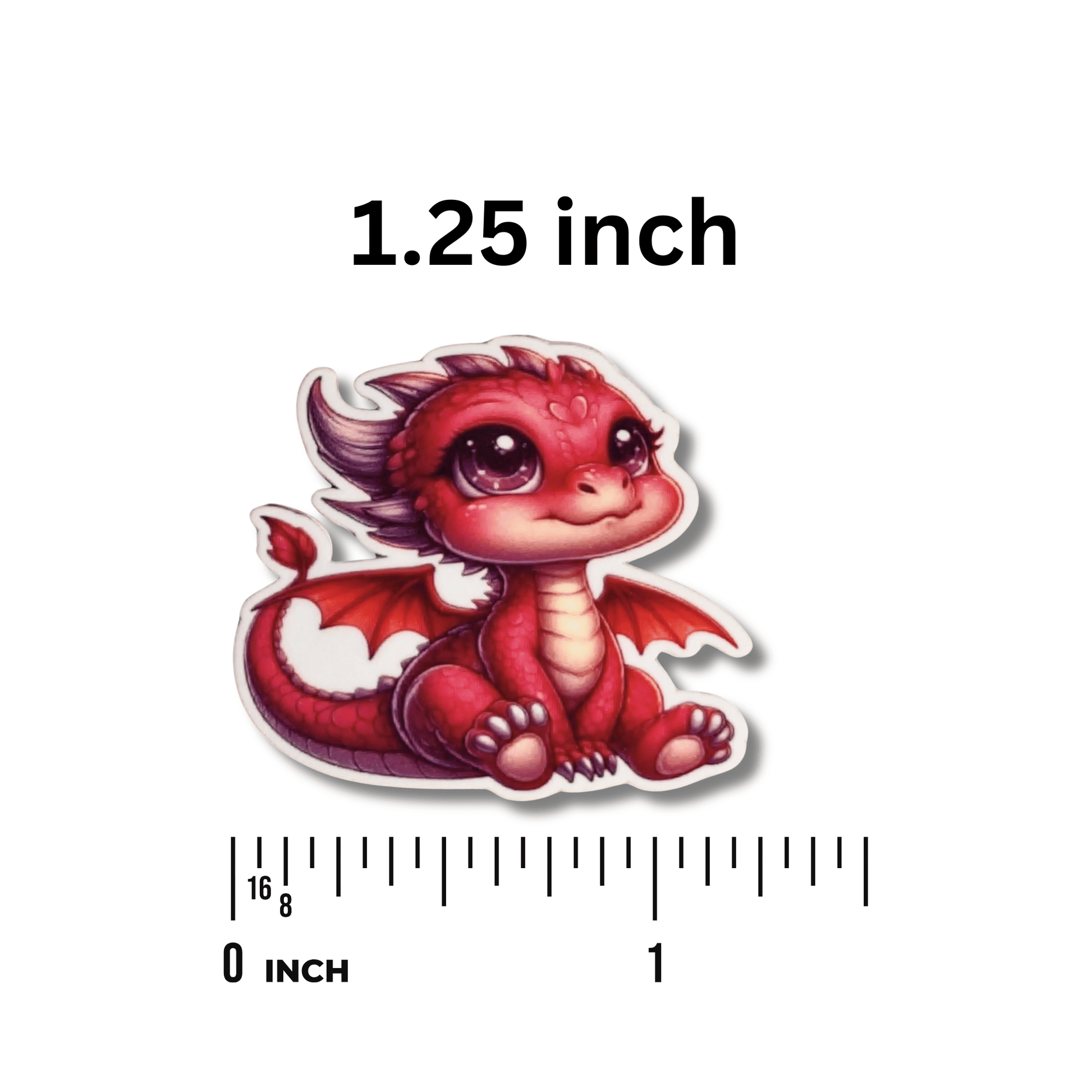 fantasy dragon needle minder red dragon stitching accessory