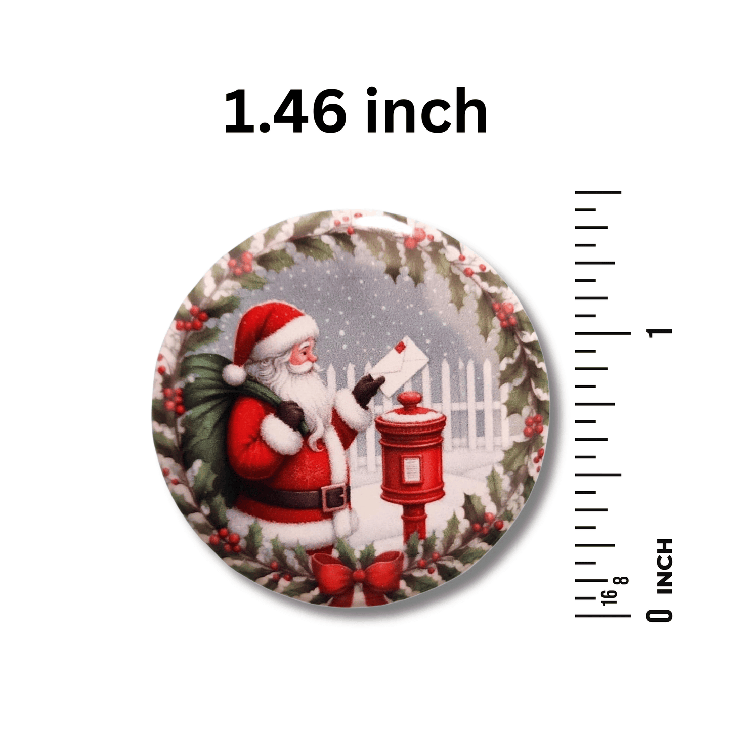 christmas santa needle holder cross stitch accessory