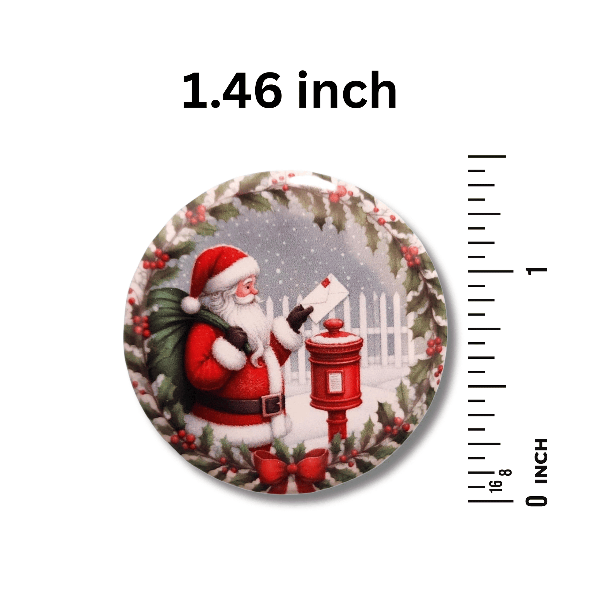 christmas santa needle holder cross stitch accessory
