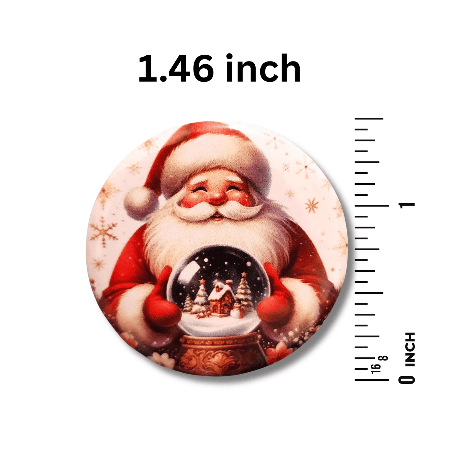 magnetic santa snow globe needle minder embroidery tool