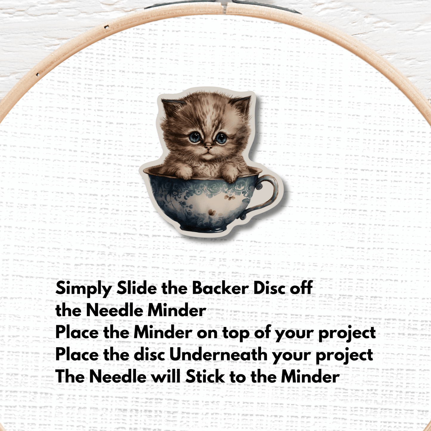 cat needle minder embroidery tool