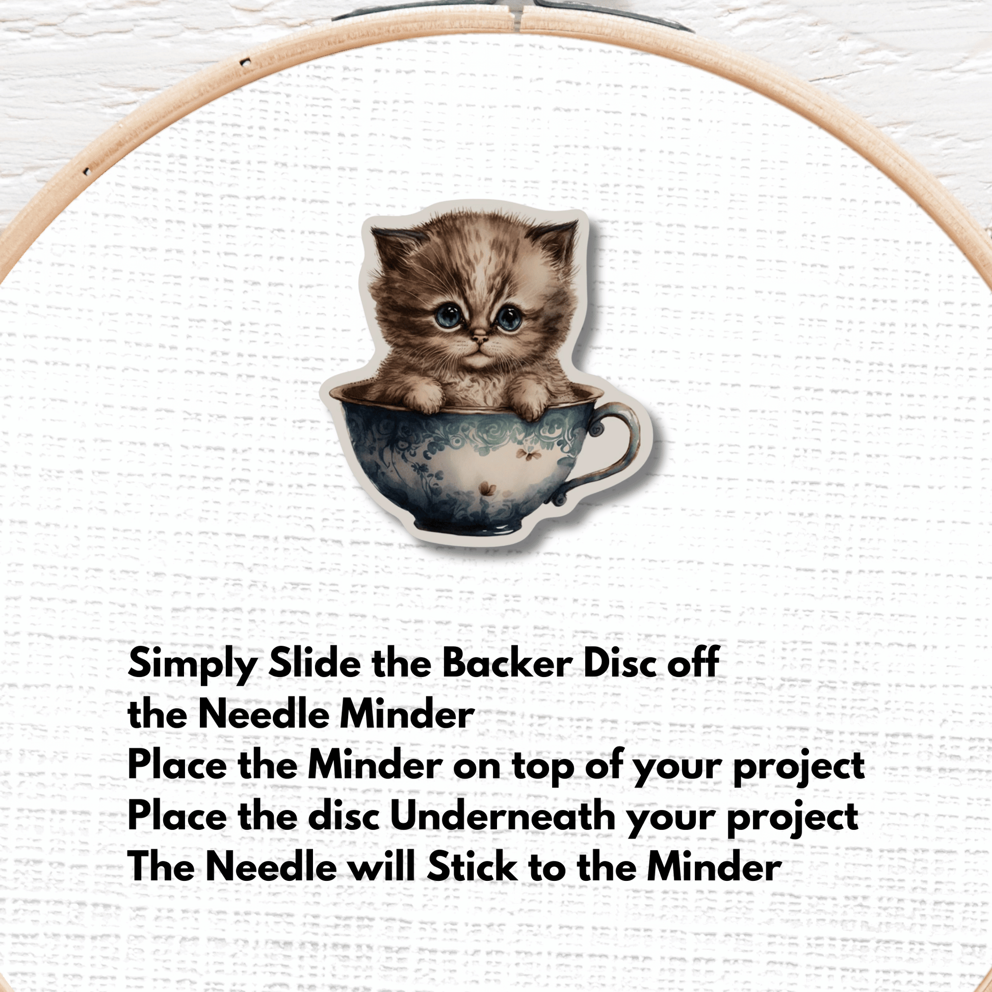 cat needle minder embroidery tool