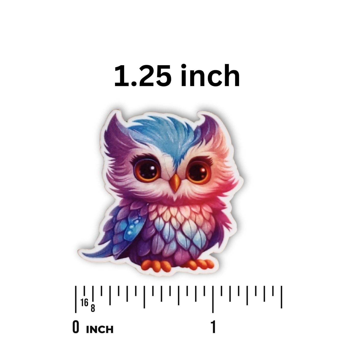 Vibrant owl magnetic needle holder accessory for embroidery sewing and needlework
