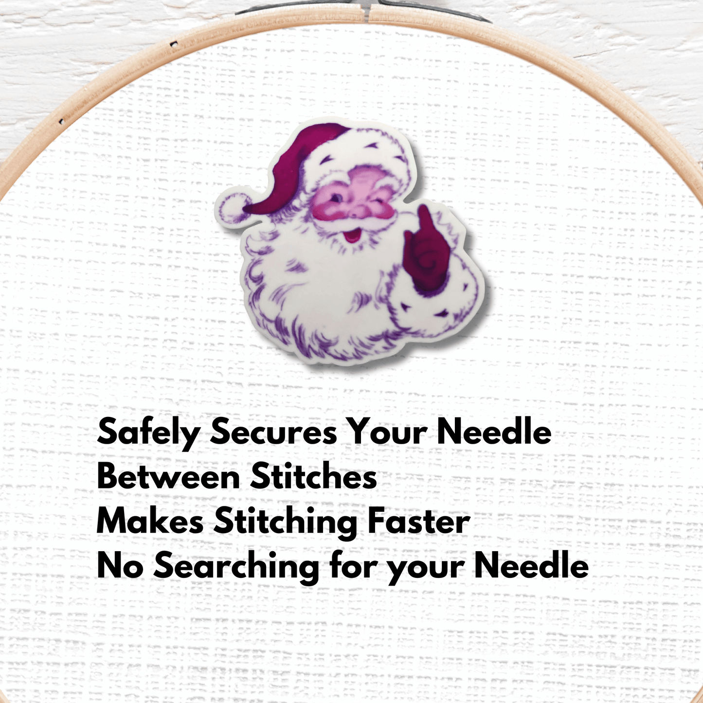 cute santa magnetic needle minder christmas embroidery needle minder magnet cross stitch accessory