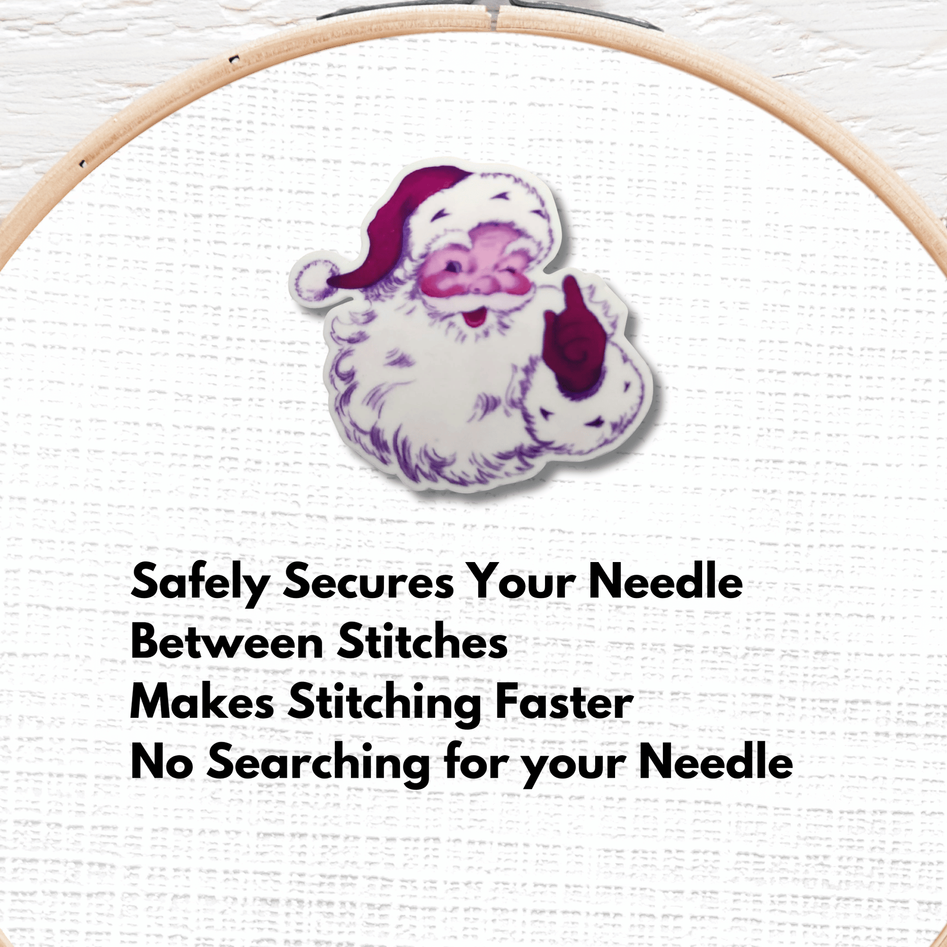 cute santa magnetic needle minder christmas embroidery needle minder magnet cross stitch accessory