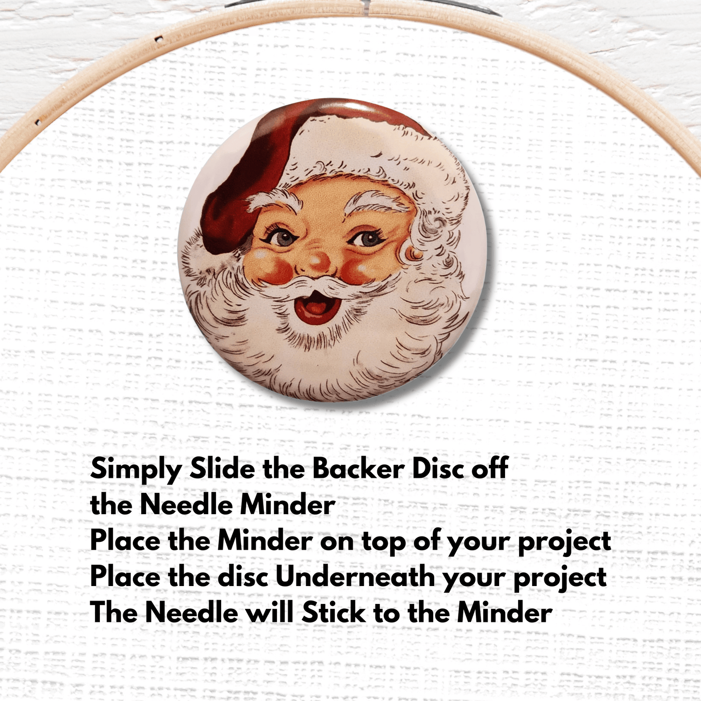 magnetic santa needle minder embroidery tool