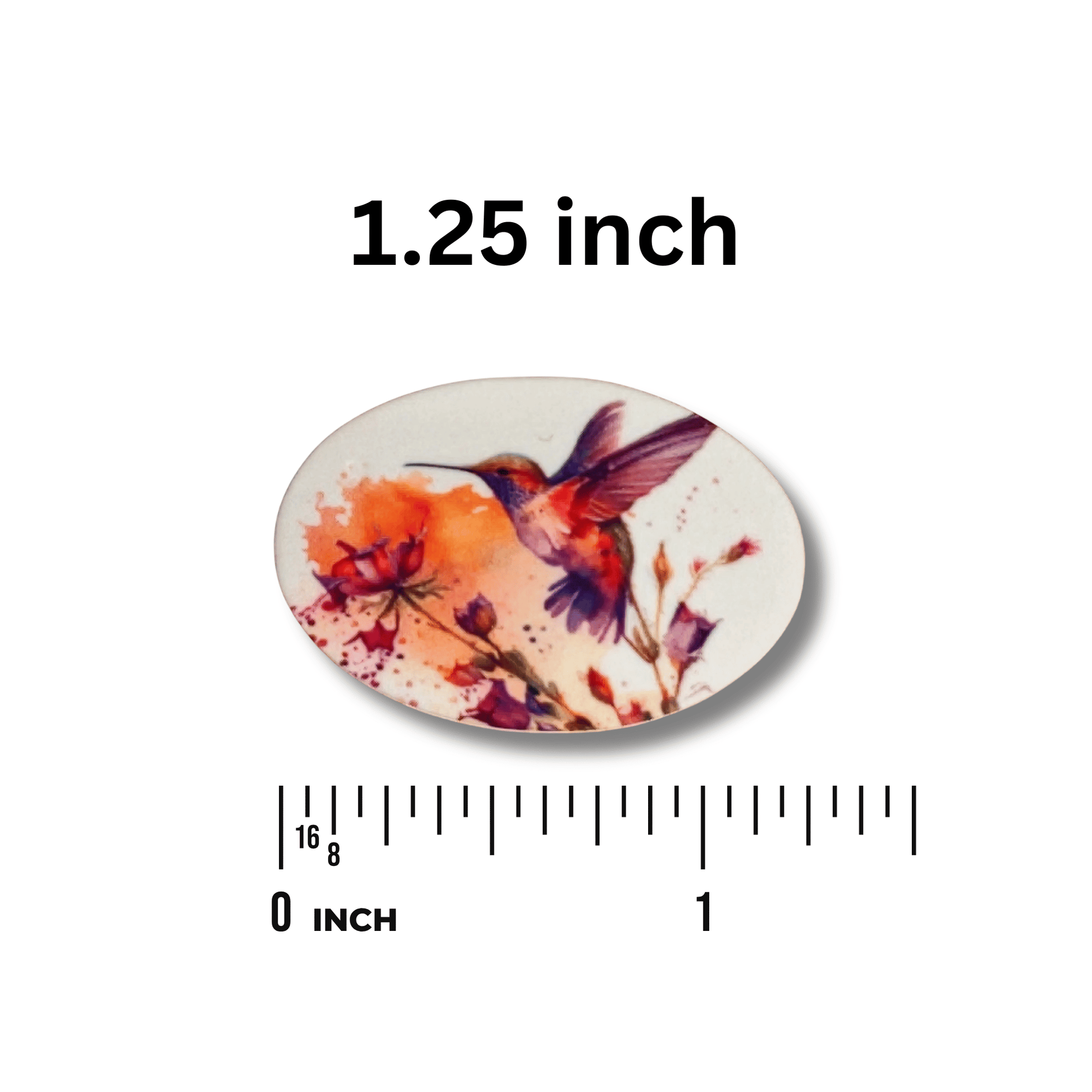 Watercolor bird magnetic needle minder for needlepoint and embroidery projects