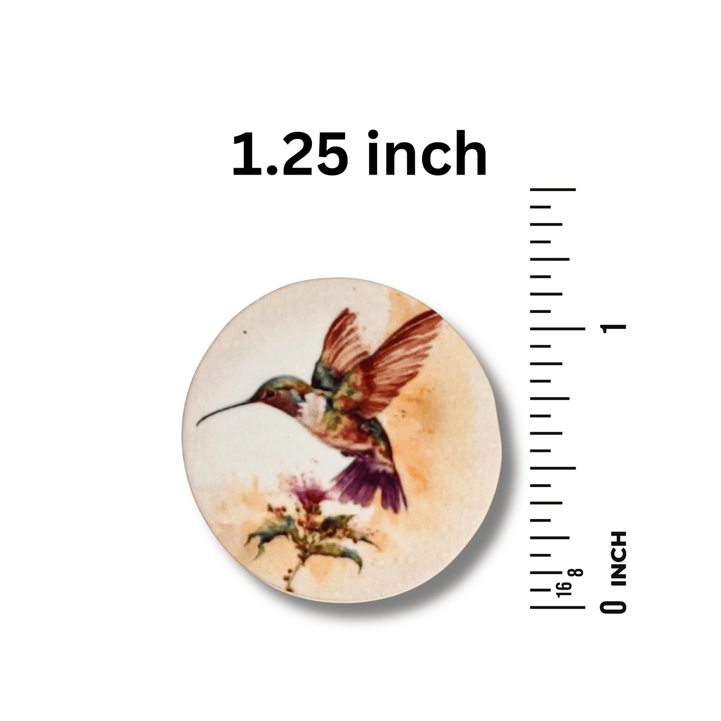 Watercolor bird magnetic needle minder for needlepoint and embroidery projects