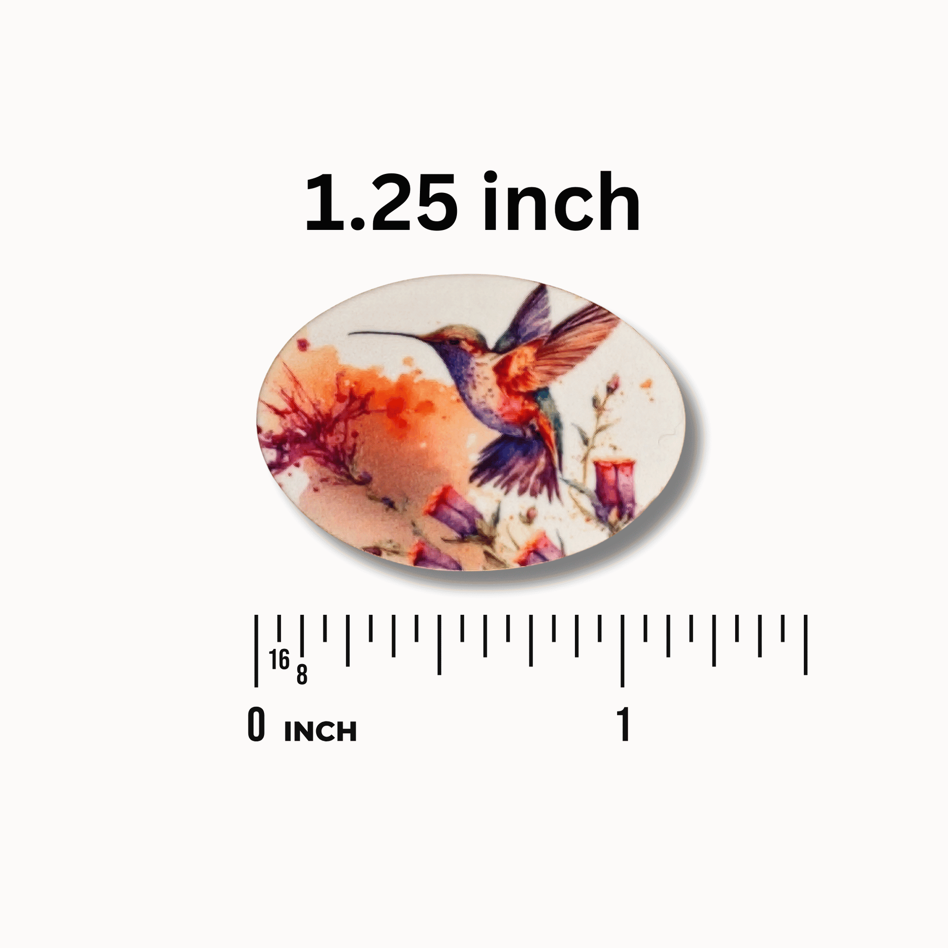 Watercolor bird magnetic needle minder for needlepoint and embroidery projects
