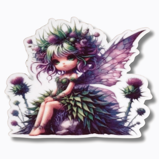 woodland thistle fairy magnetic needle minder cross stitch embroidery accessory